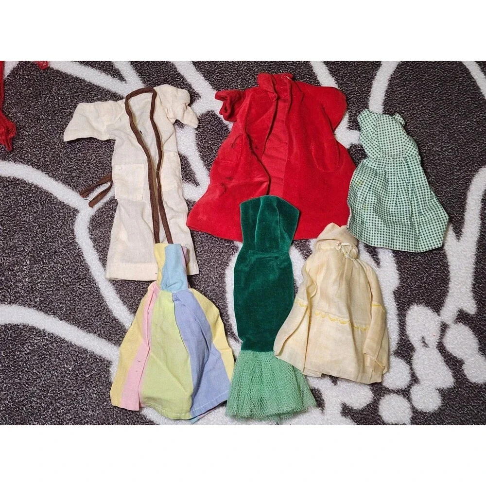 Vintage Barbie Clothing Lot 50+ Pieces 1960s Dresses Pants Skirts Mix TLC